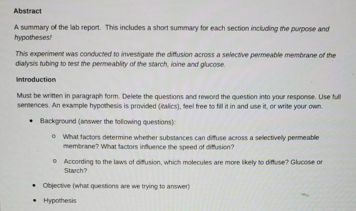 Membrane diffusion lab through biology preview