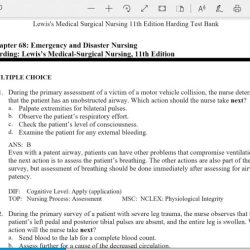 Lewis medical surgical nursing 11th edition test bank