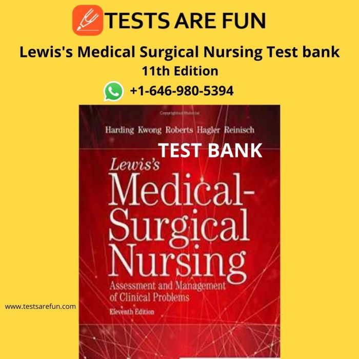 Lewis medical surgical nursing 11th edition test bank